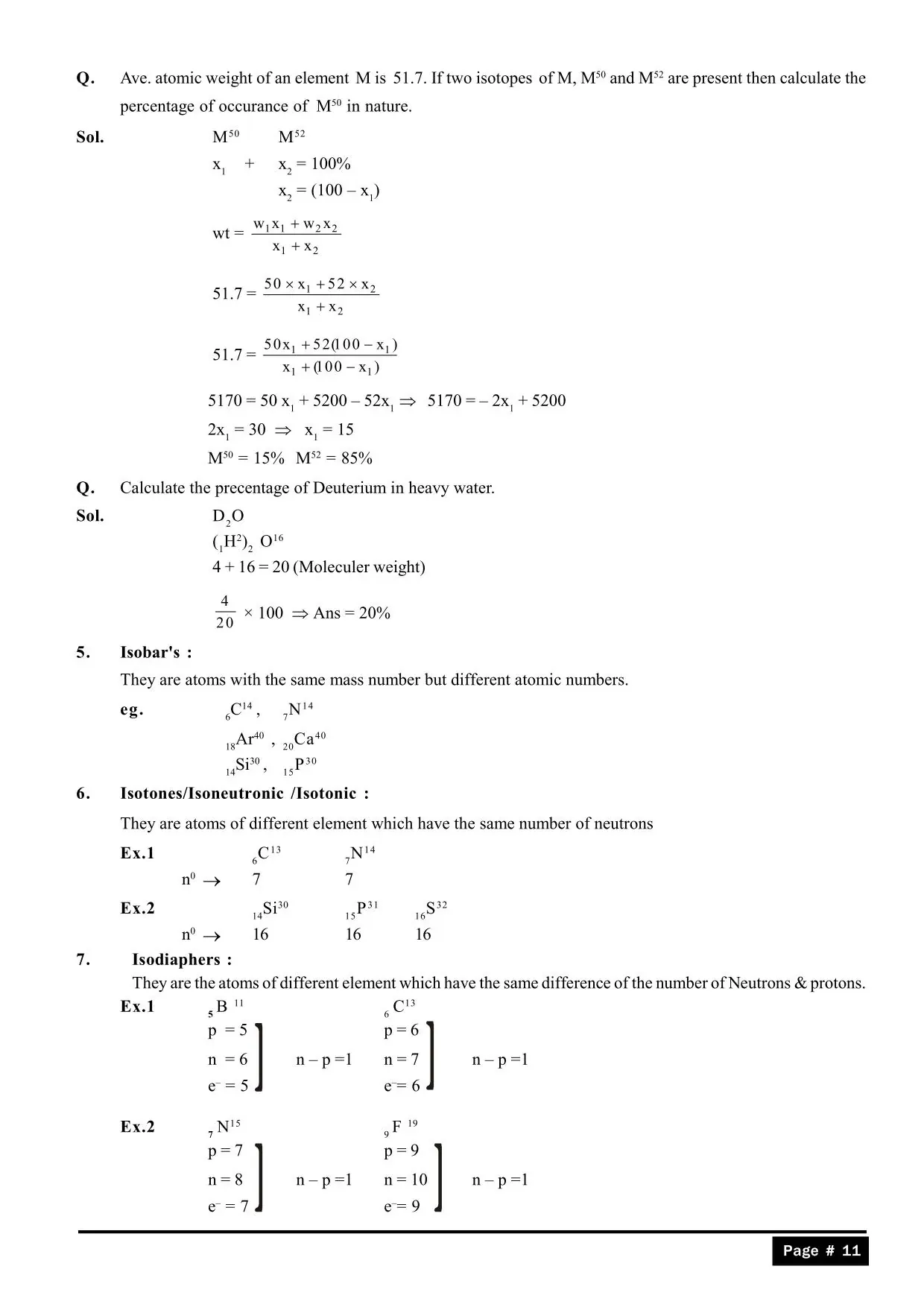 Structure of Atom Class 11 notes