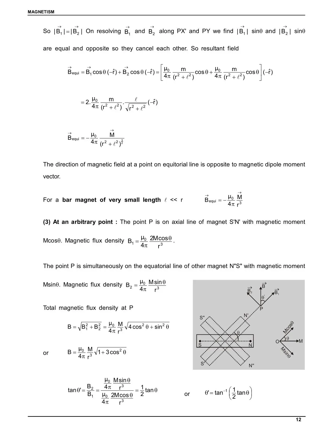 Moving Charges and Magnetism Class 12 Notes