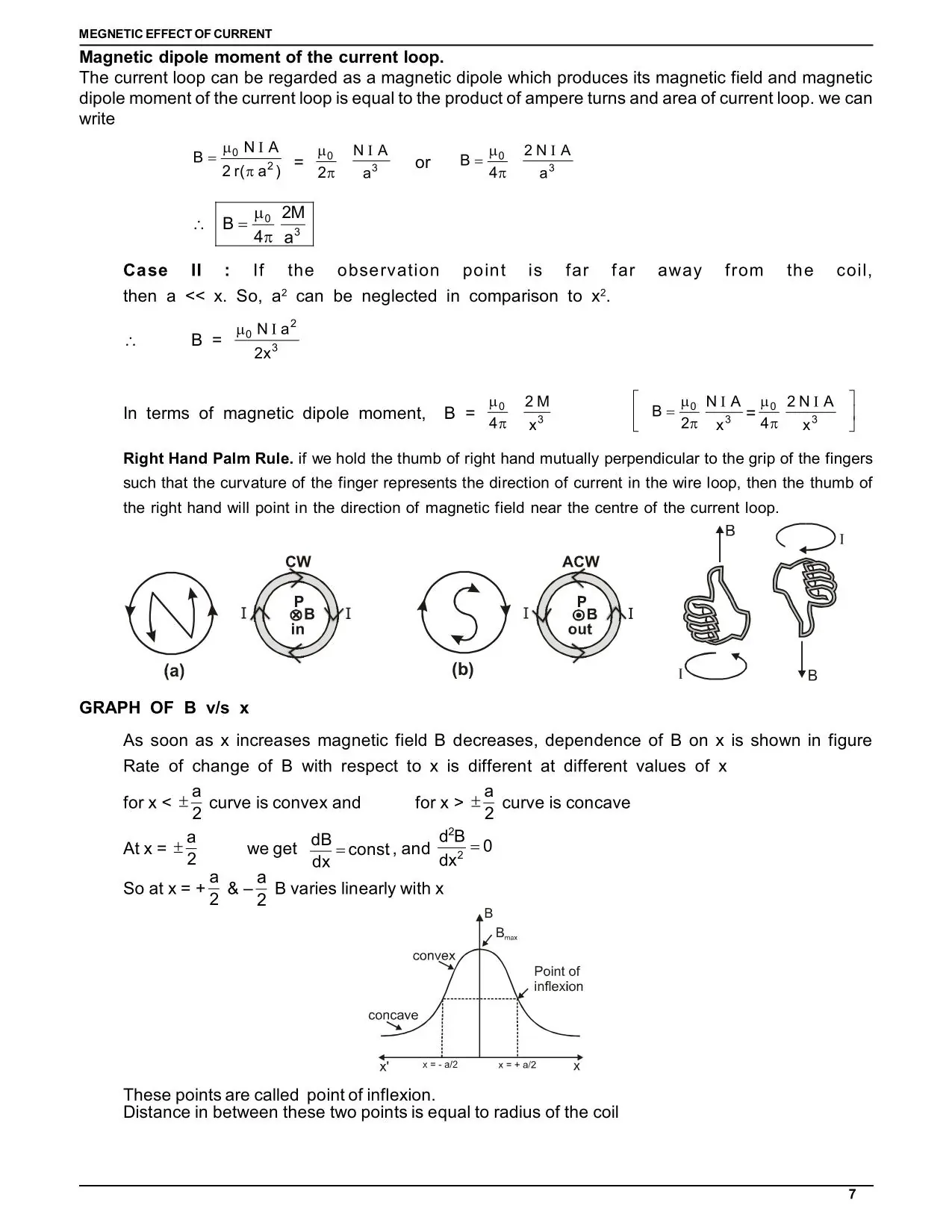 Magnetic Effect of Electric Current Class 12