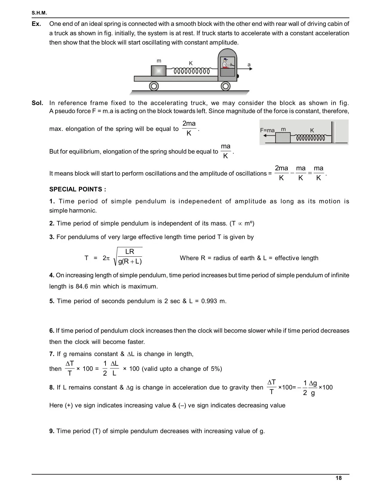 Oscillations Class 11: Simple Harmonic Motion Notes for IIT JEE & NEET