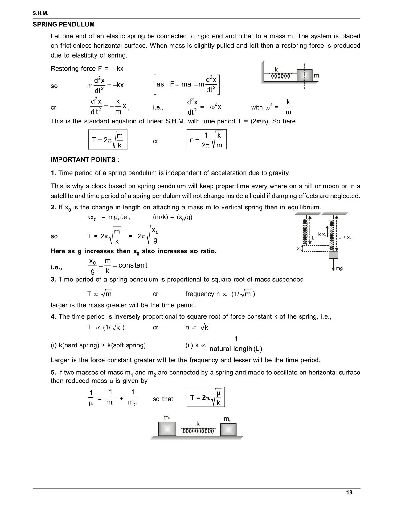 Oscillations Class 11: Simple Harmonic Motion Notes for IIT JEE & NEET