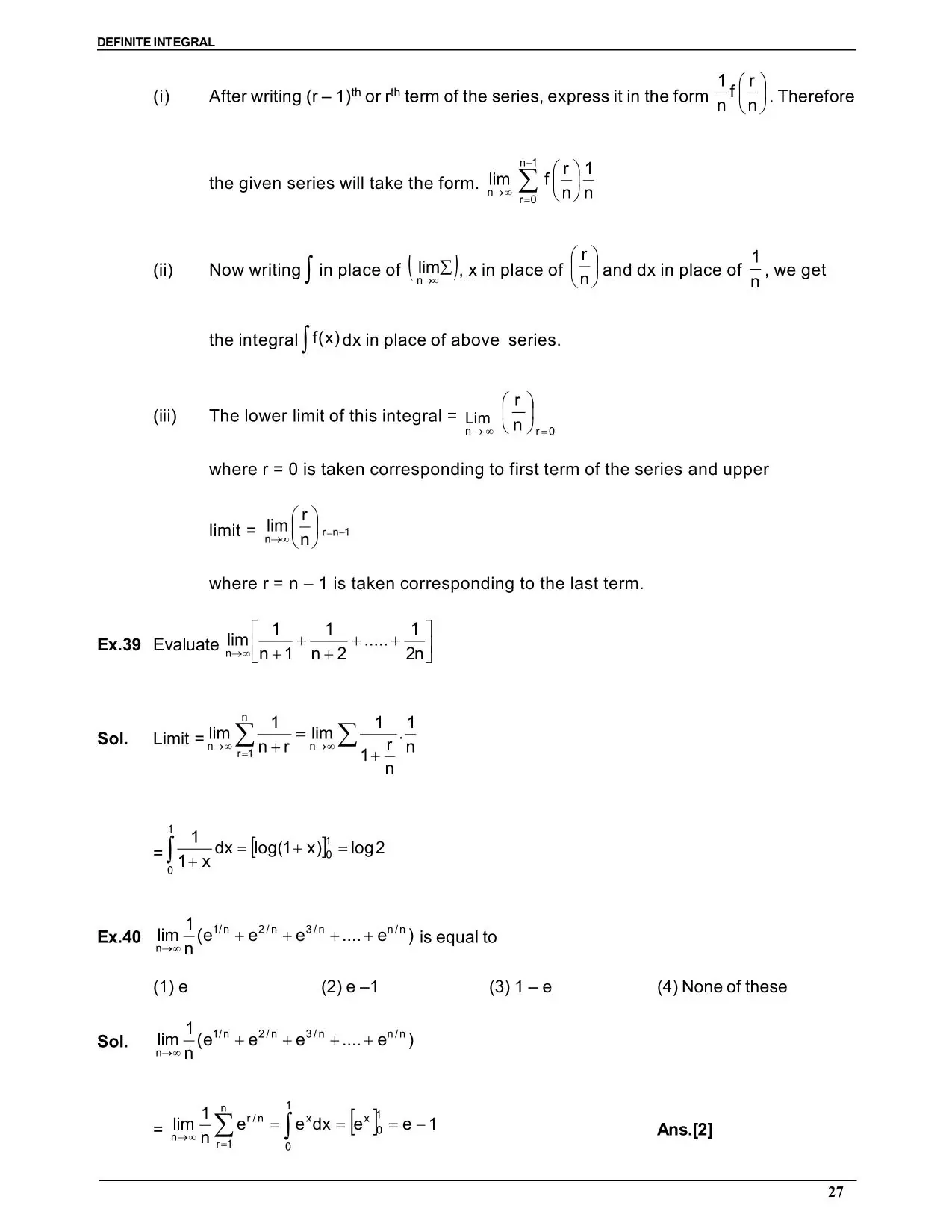Definite integral