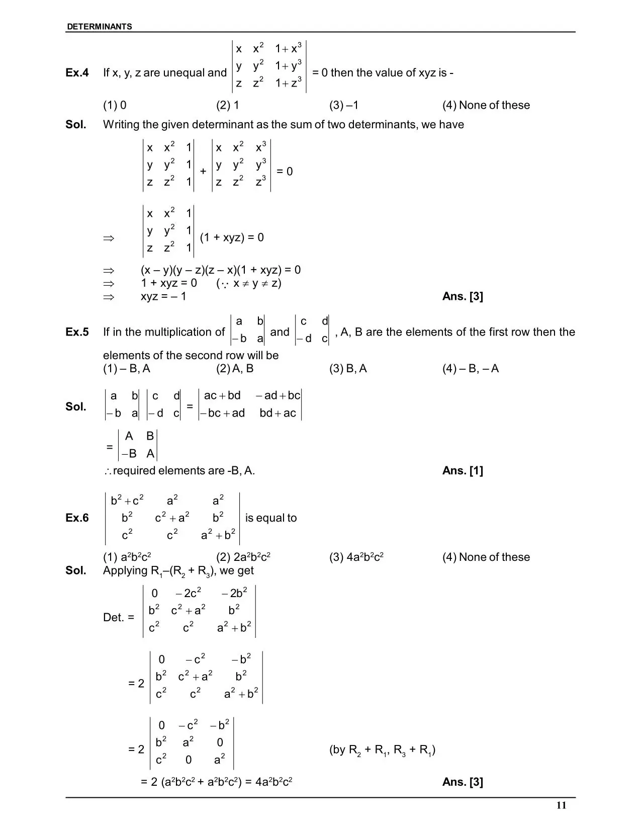 Determinants