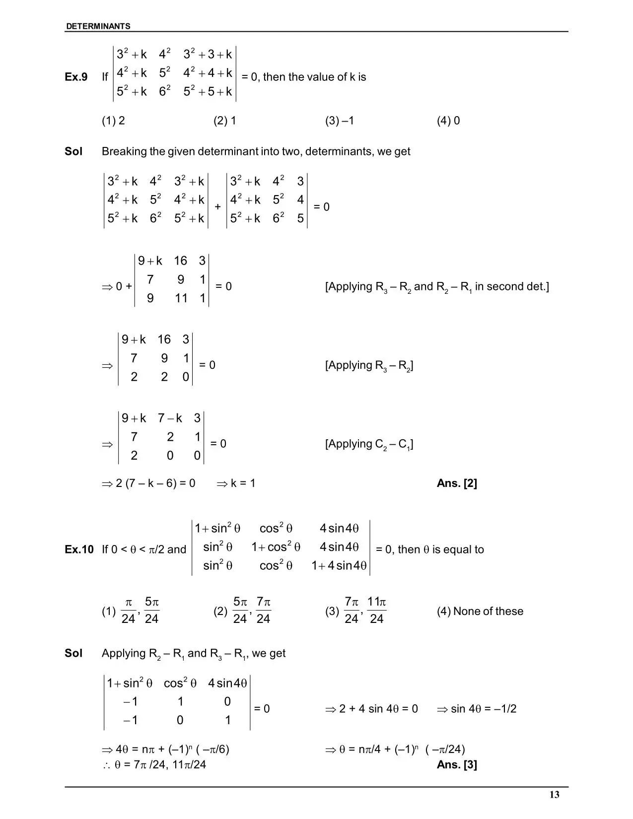 Determinants