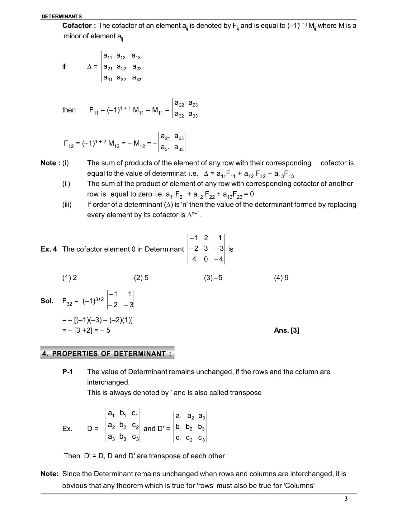 Determinants