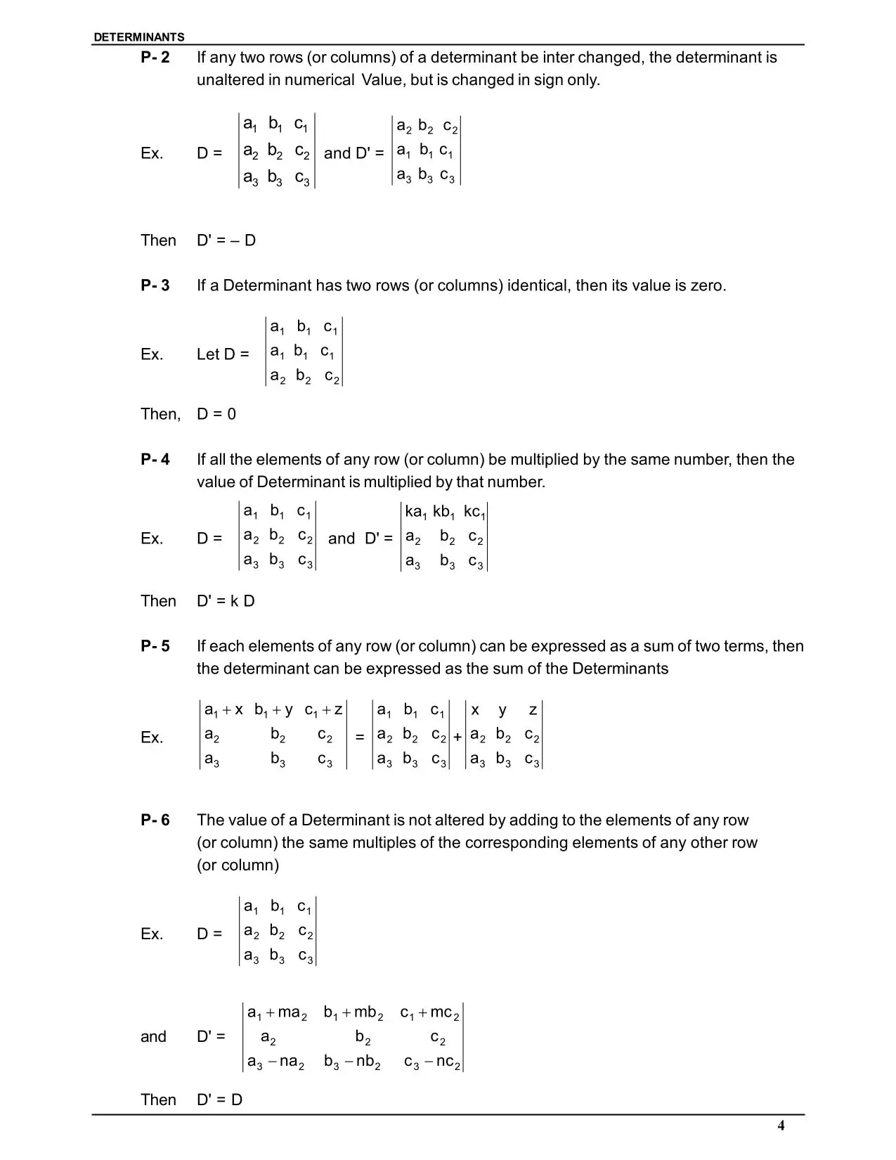 Determinants