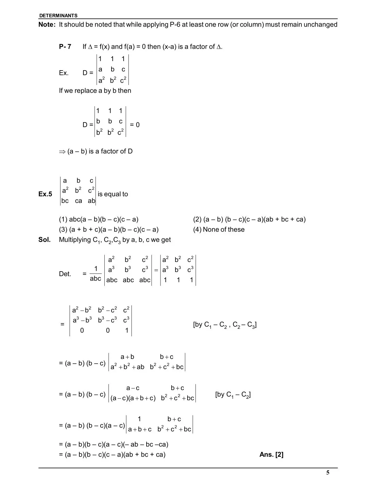Determinants