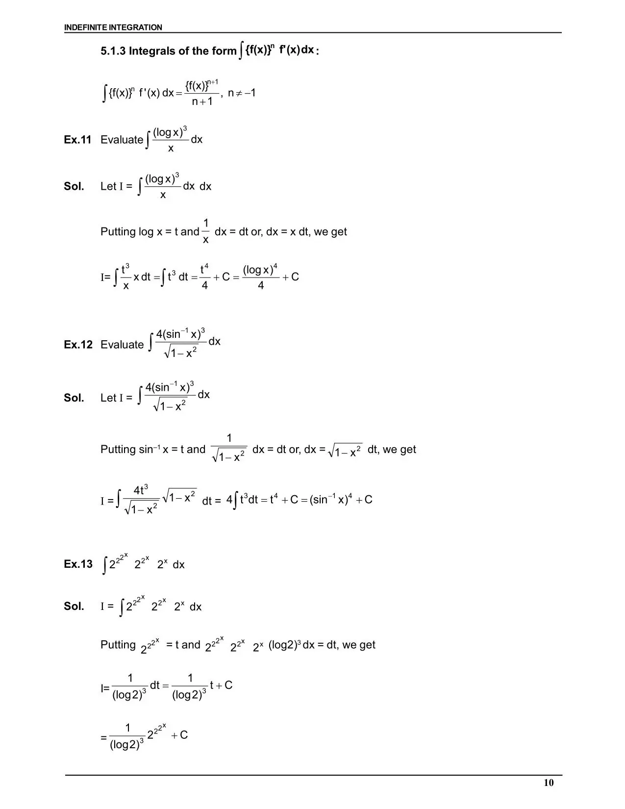 Indefinite Integration