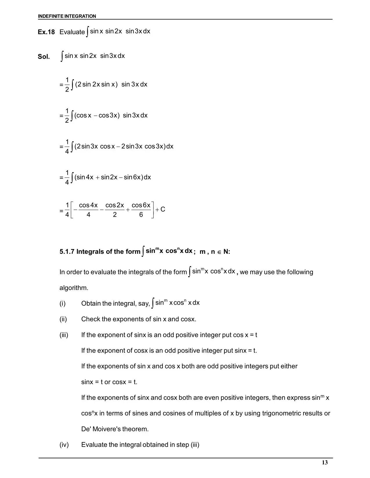 Indefinite Integration
