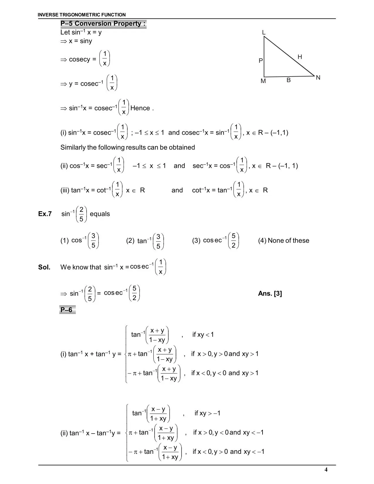 Inverse Trigonometric Function