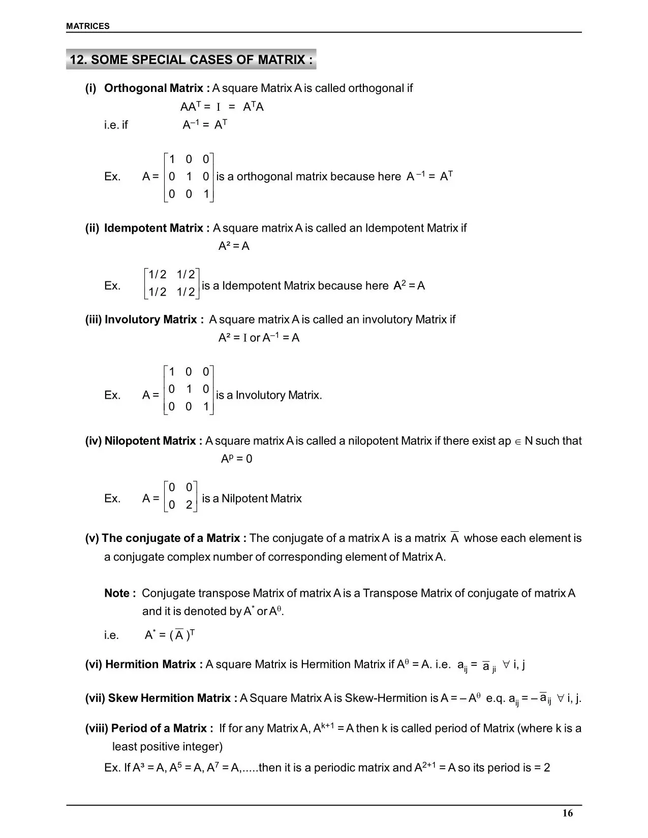 Matrices