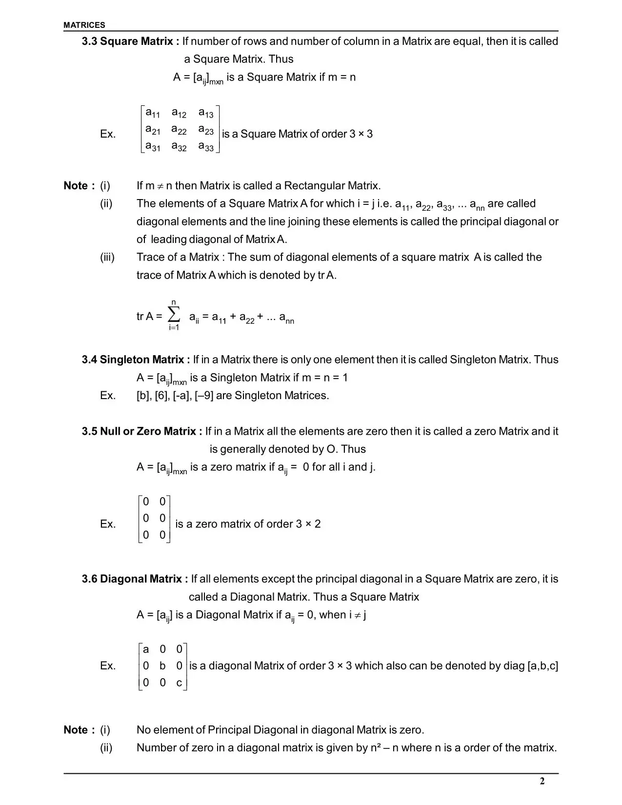 Matrices