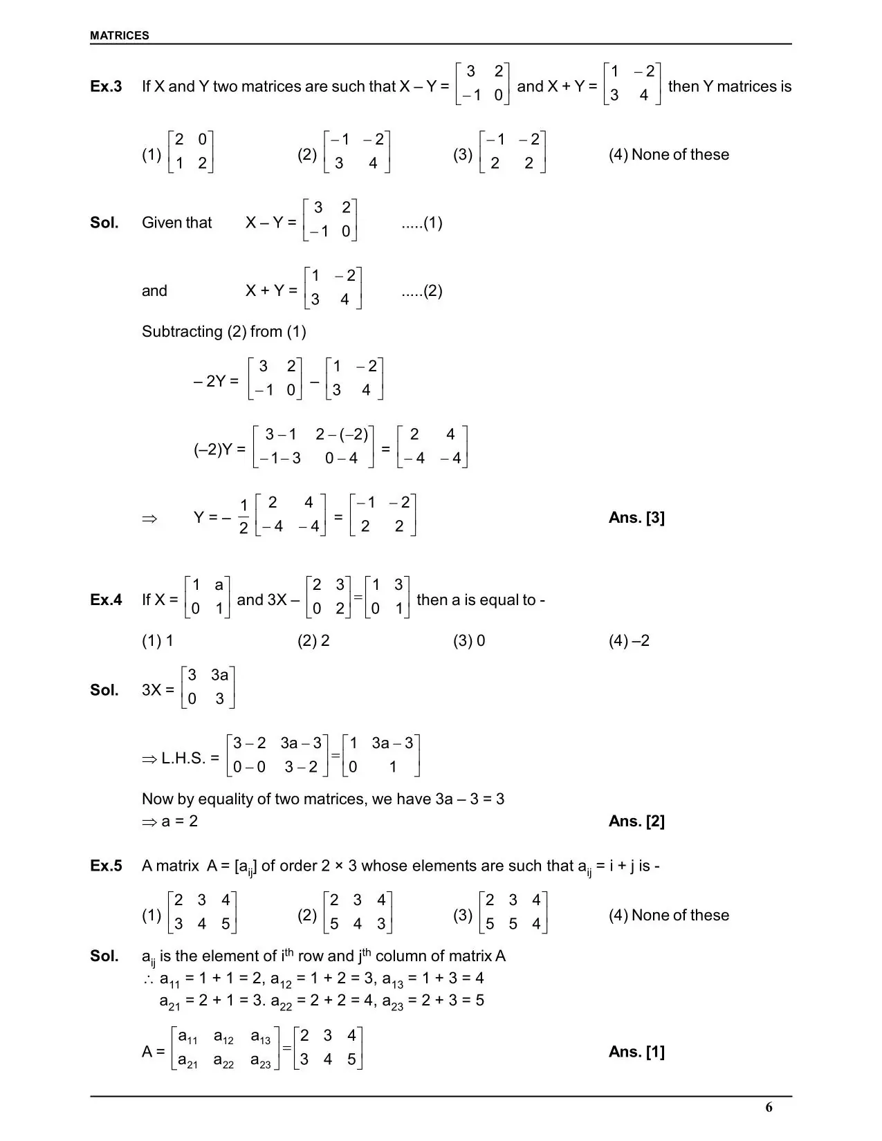 Matrices