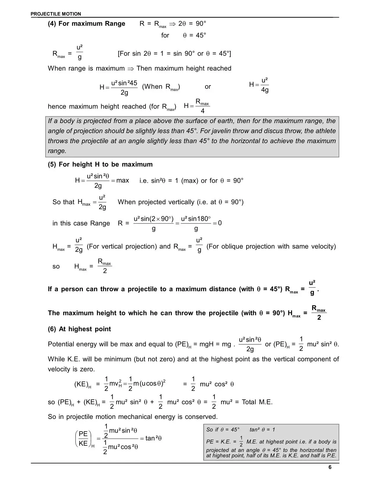 Motion in a Plane Class 11 Notes
