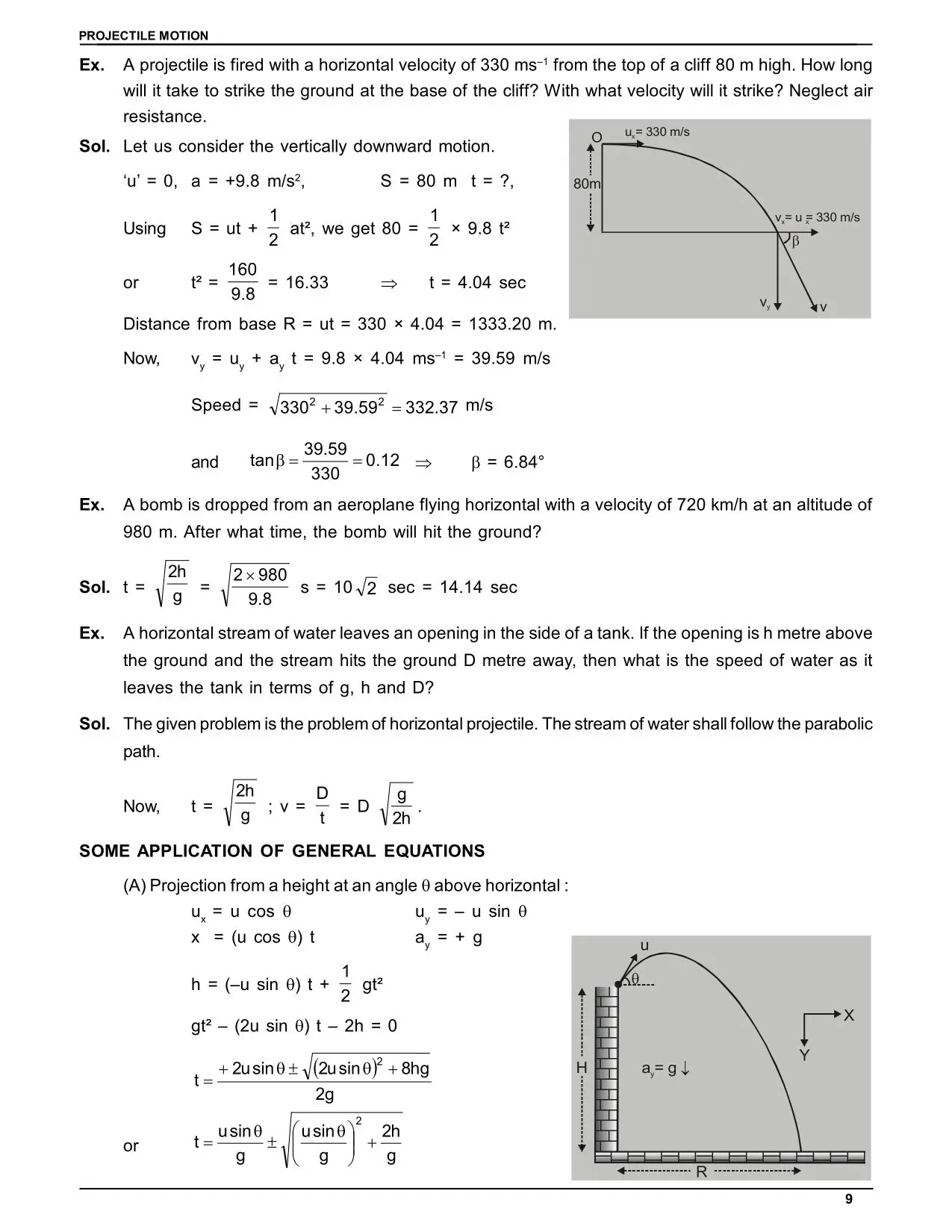 Motion in a Plane Class 11 Notes