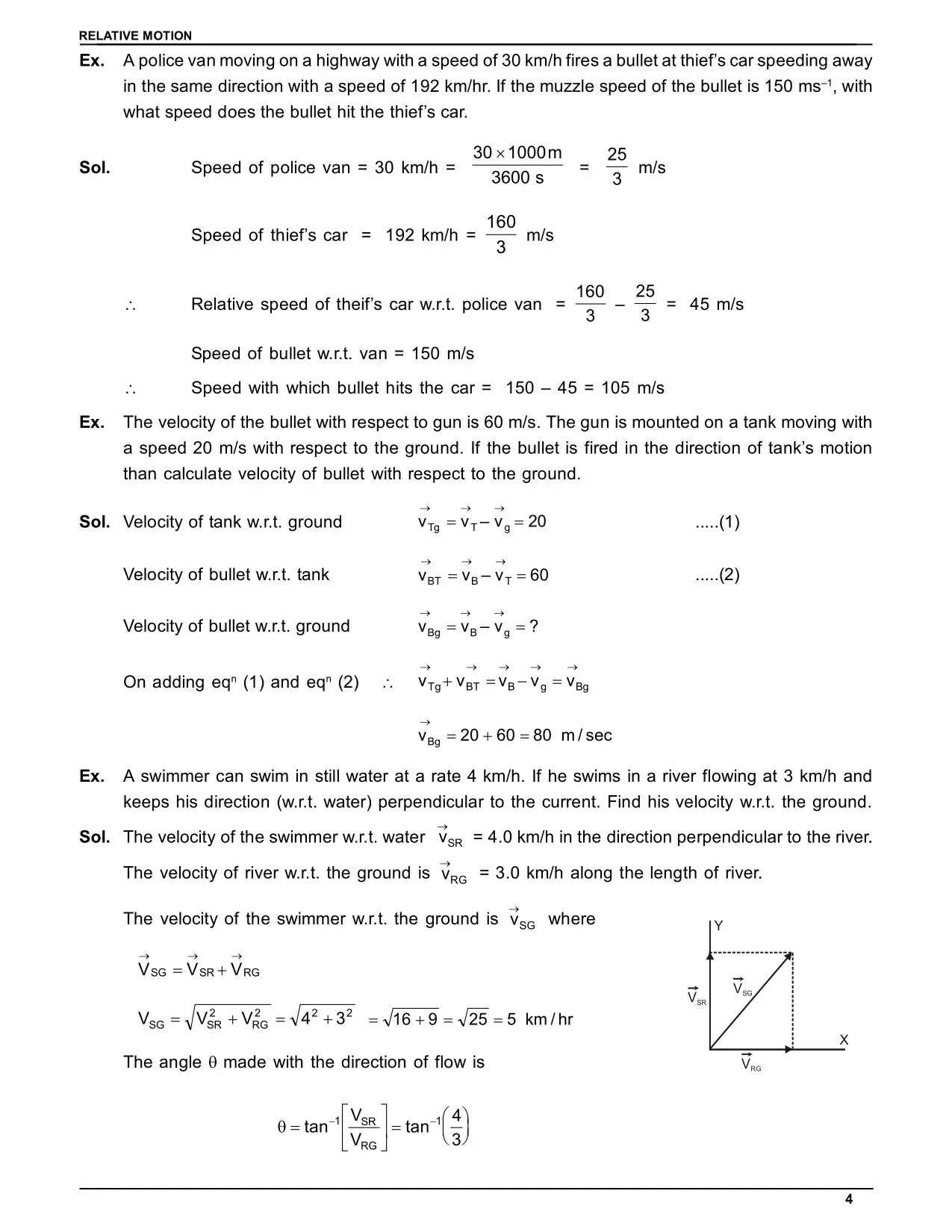 Relative Velocity Class 11 – Formula, Examples & JEE/NEET Tips