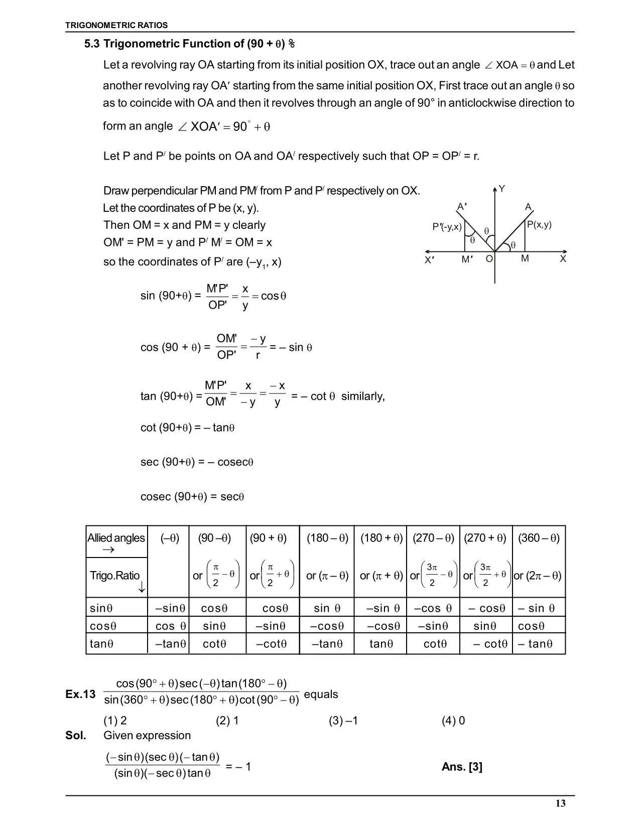 Trigonometric Ratio