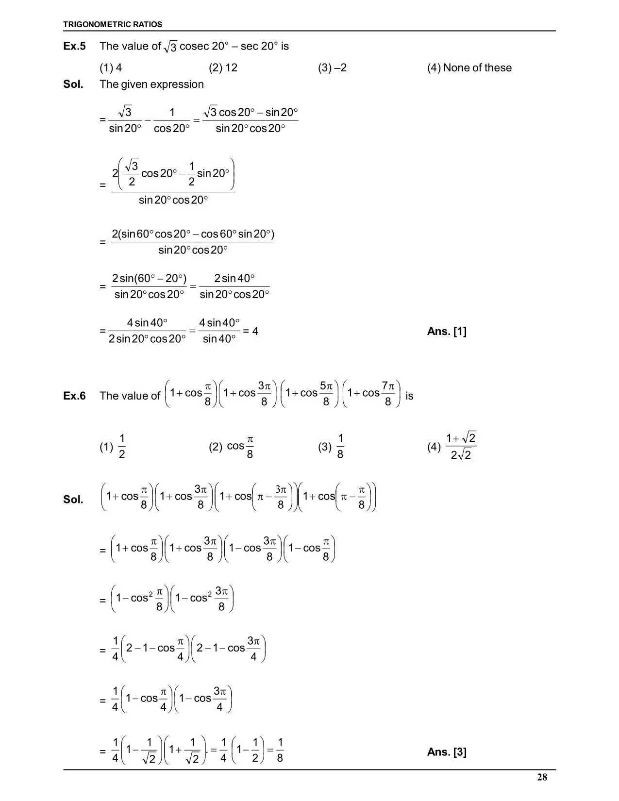 Trigonometric Ratio