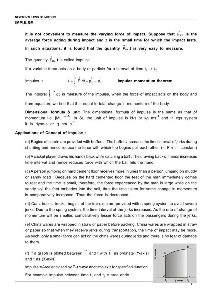 Class 11 Laws of Motion Notes
