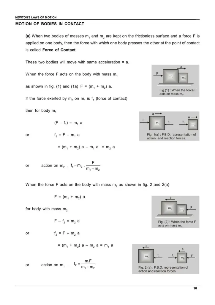 Class 11 Laws of Motion Notes