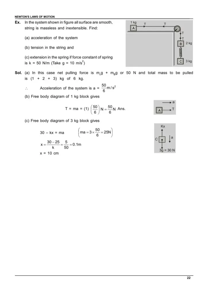 Class 11 Laws of Motion Notes
