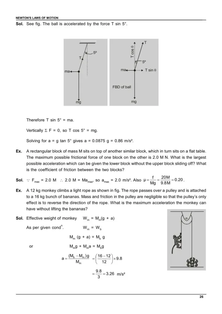 Class 11 Laws of Motion Notes