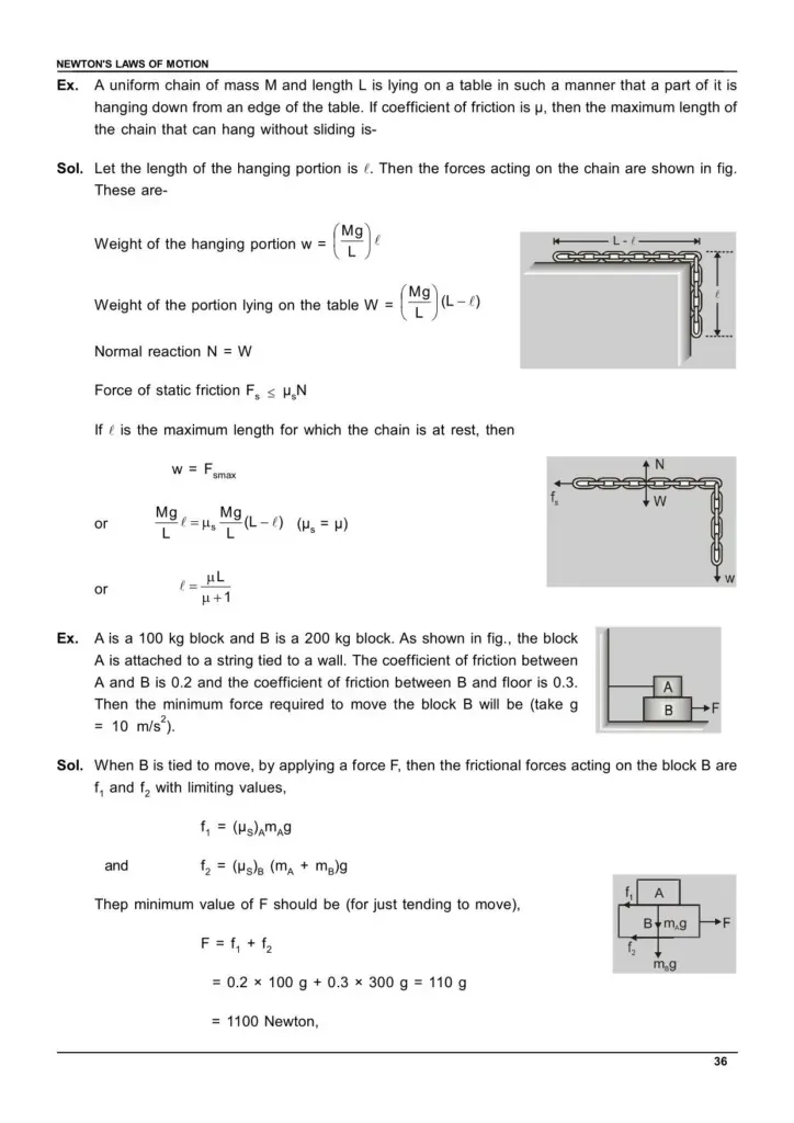 Class 11 Laws of Motion Notes