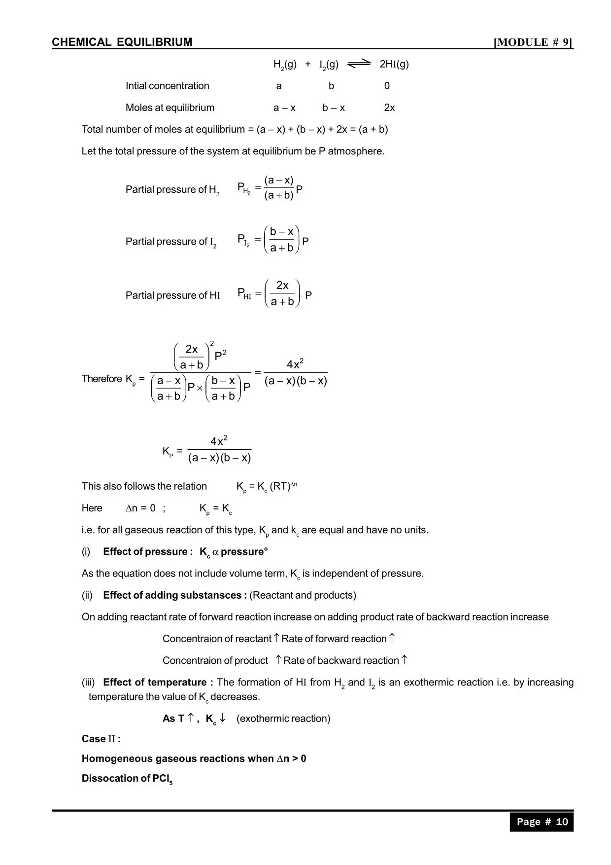 Chemical Equilibrium Class 11 Notes for IIT JEE & NEET
