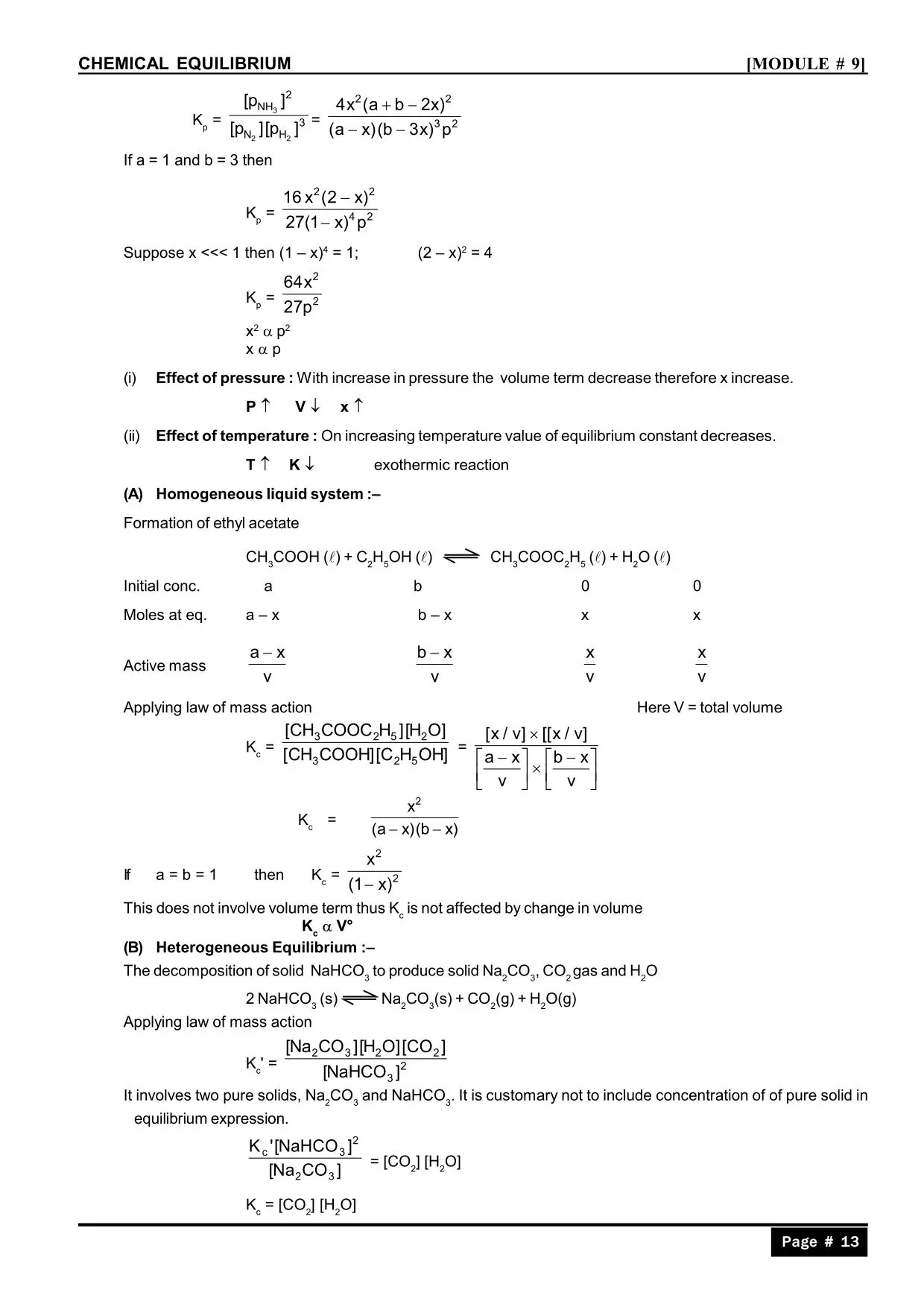 Chemical Equilibrium Class 11 Notes for IIT JEE & NEET