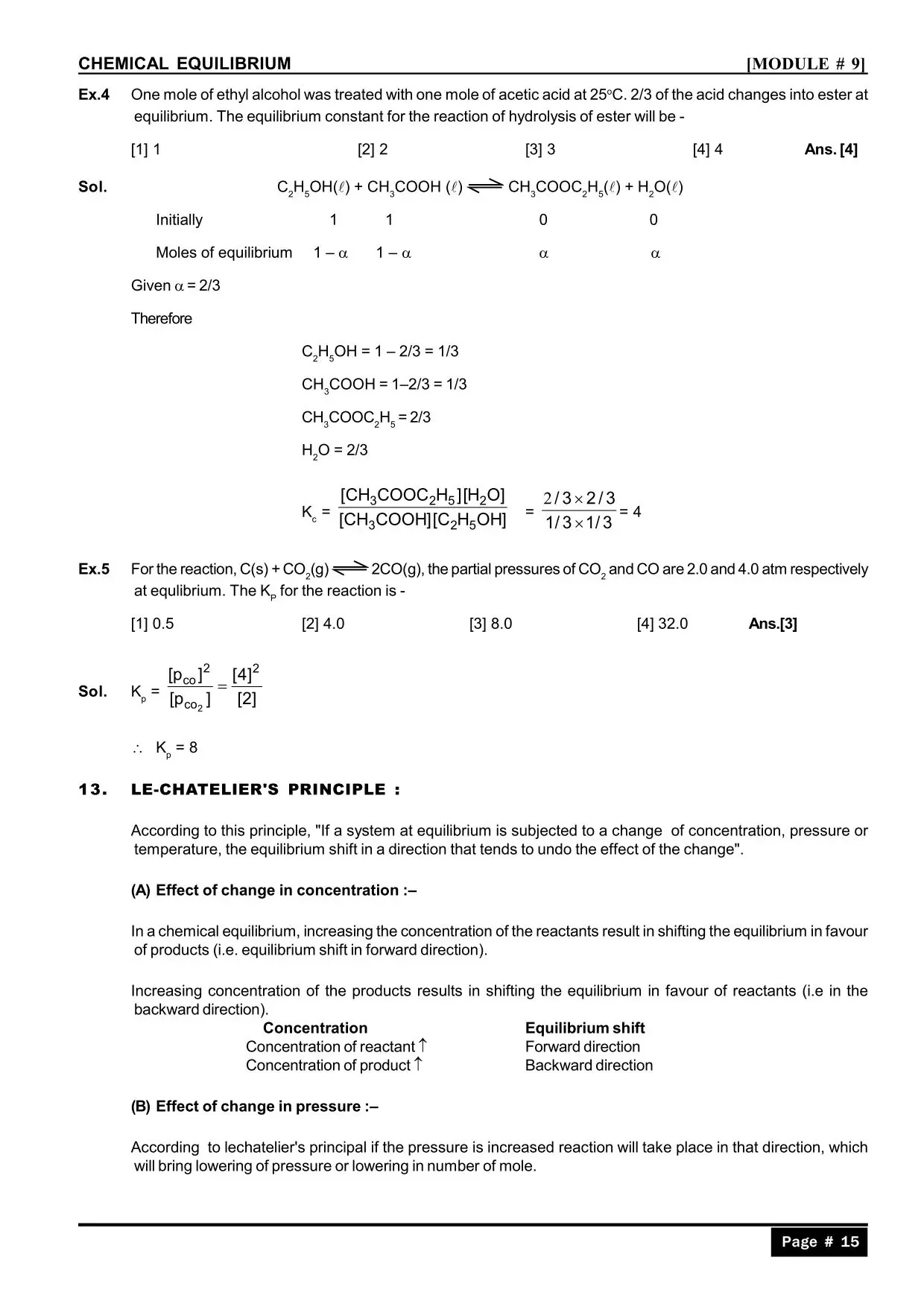 Chemical Equilibrium Class 11 Notes for IIT JEE & NEET