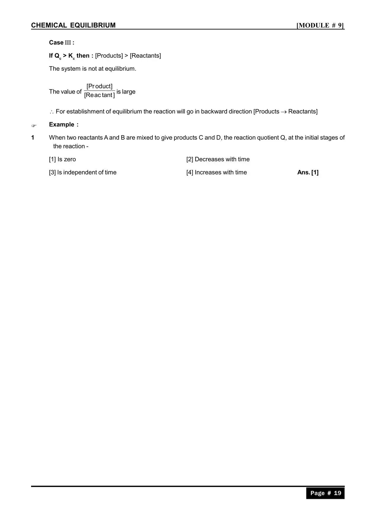 Chemical Equilibrium Class 11 Notes for IIT JEE & NEET