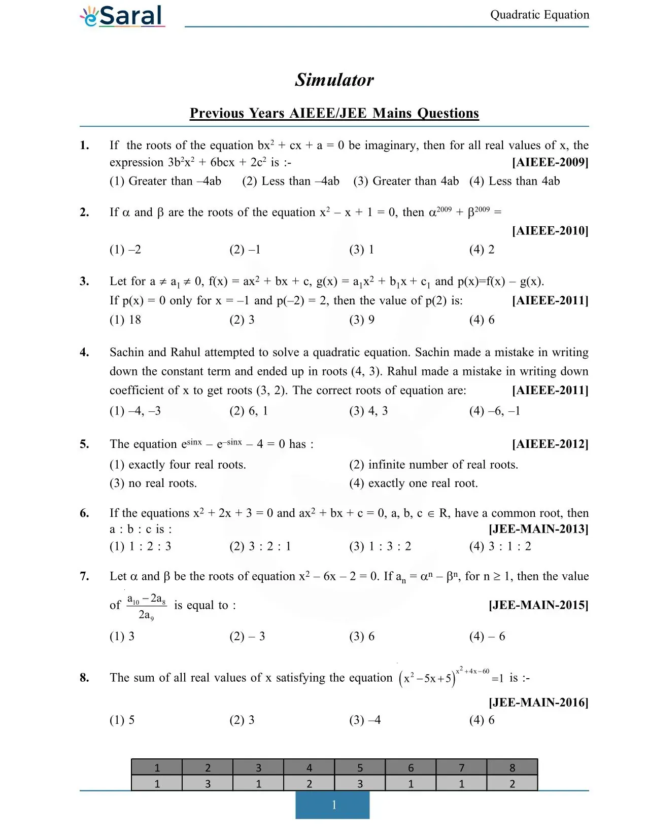Quadratic Equation