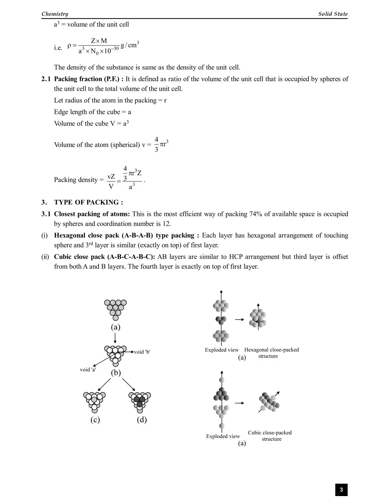 Solid State Short Notes for Class 12, IIT-JEE & NEET