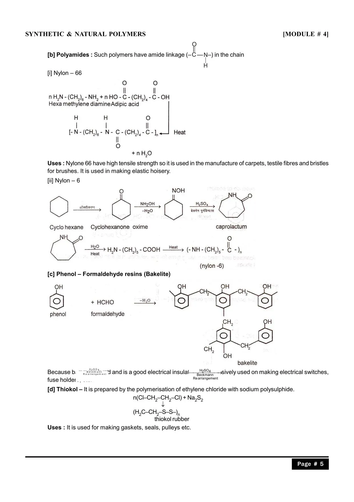 Class 12 polymers Notes for IIT JEE & NEET