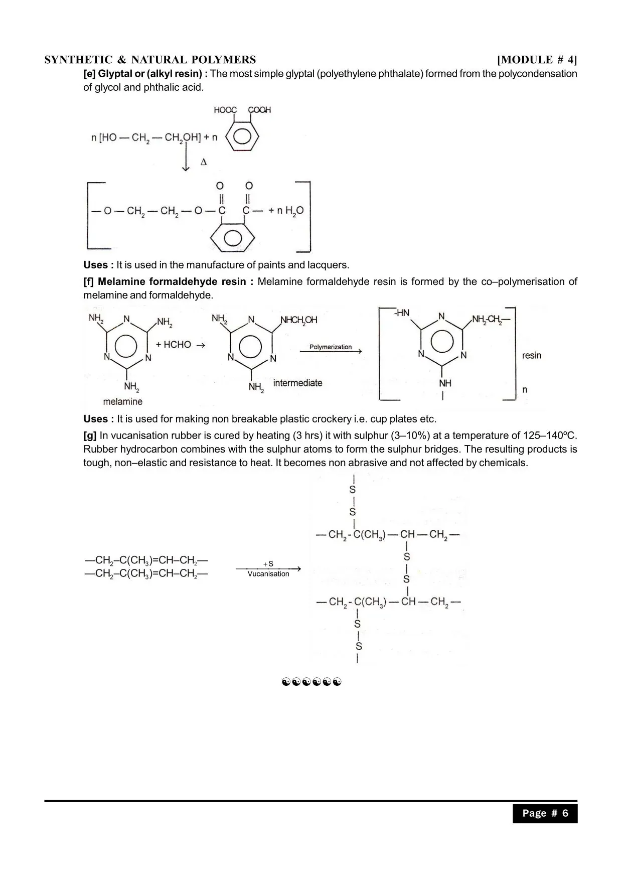 Class 12 polymers Notes for IIT JEE & NEET