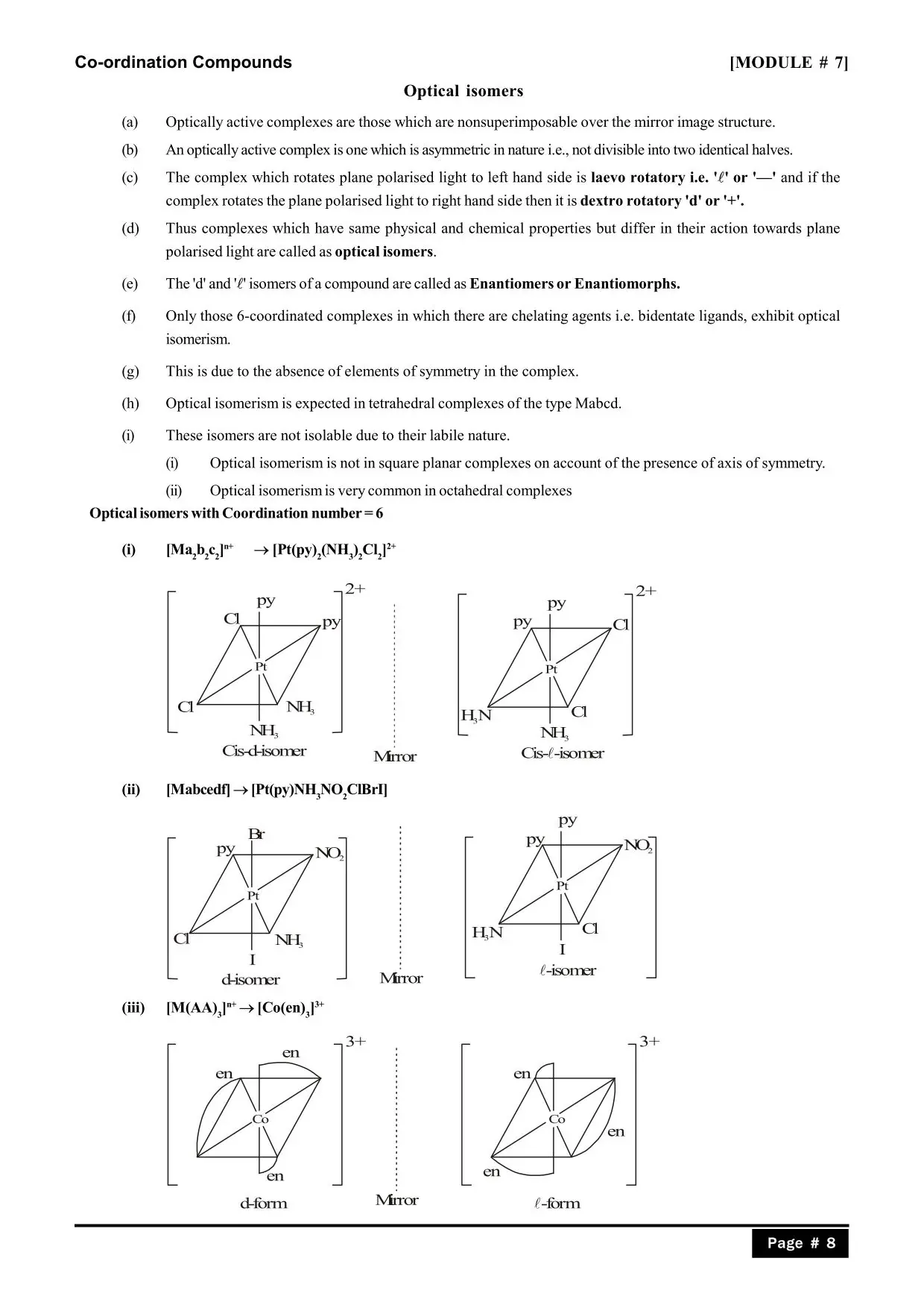 Coordination Compounds Class 12 Notes