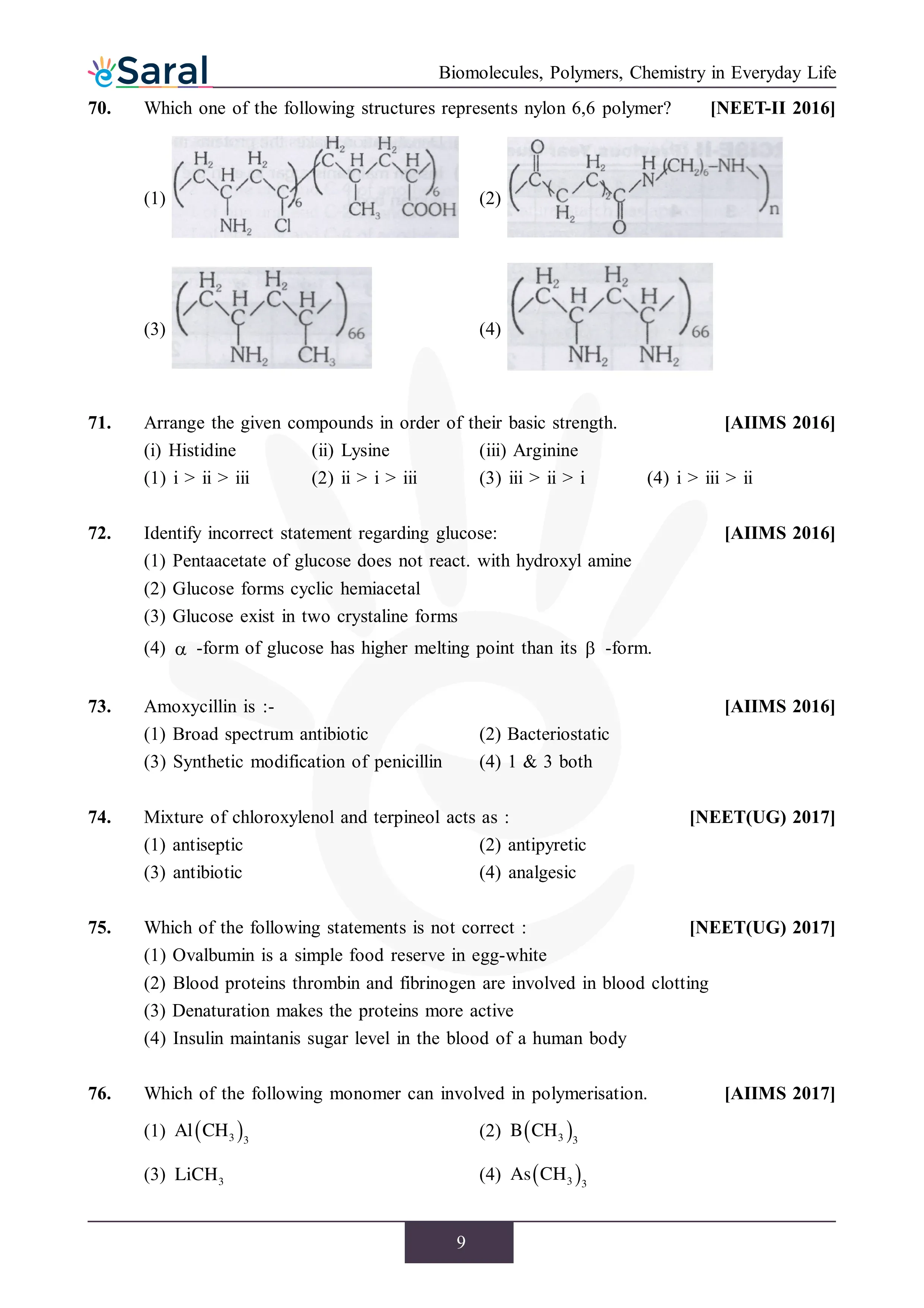 NEET Previous Year Questions