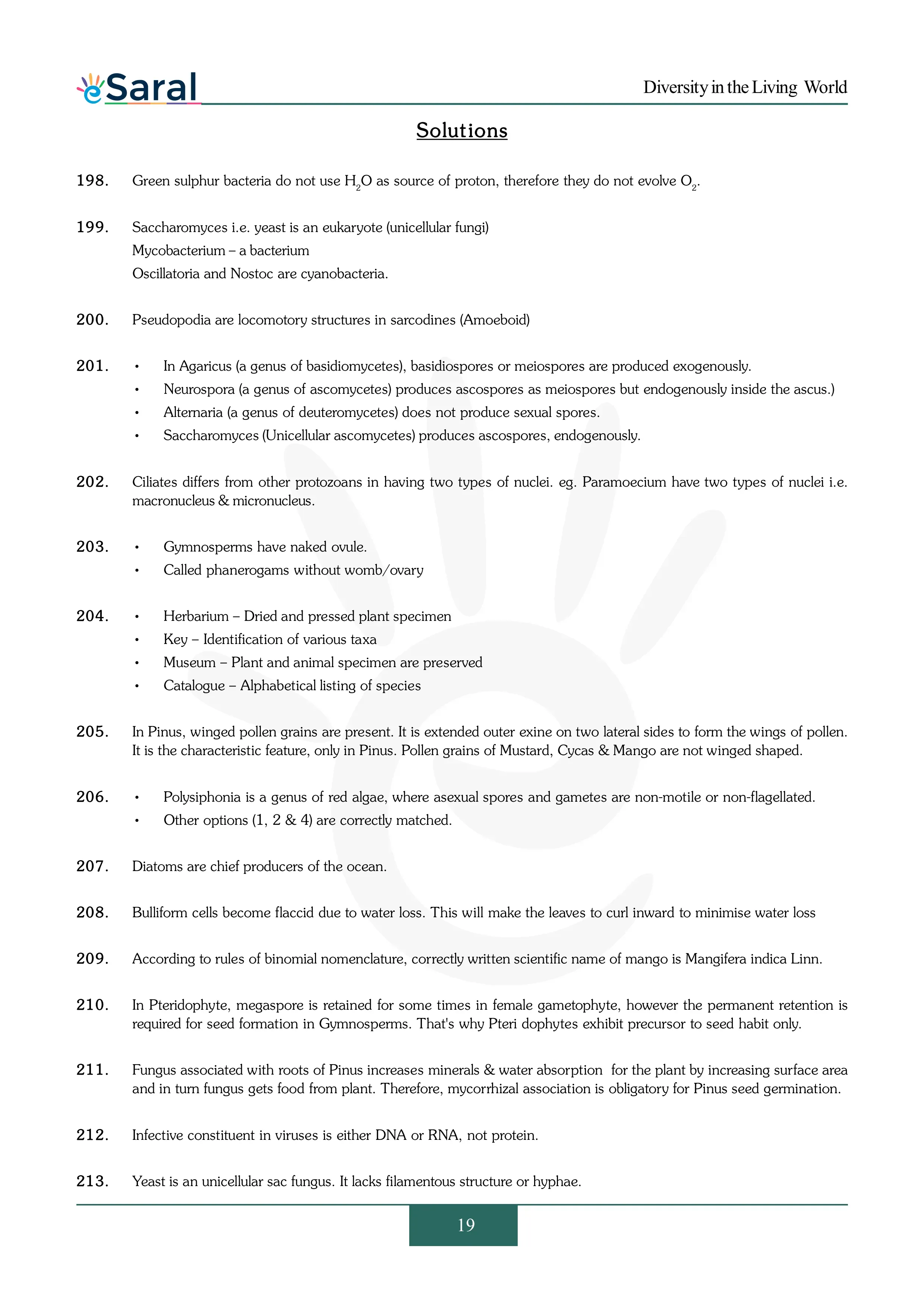 Diversity in the Living World - NEET Previous Year Questions with Complete Solutions