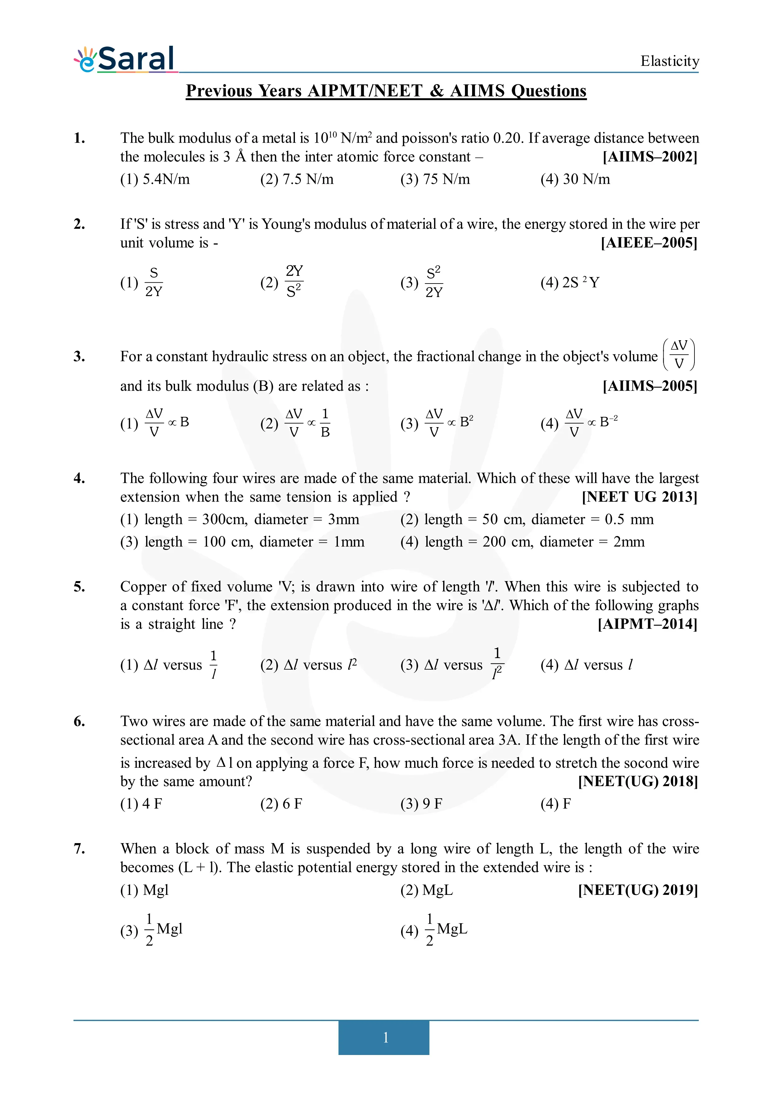 NEET PYQ with Solutions