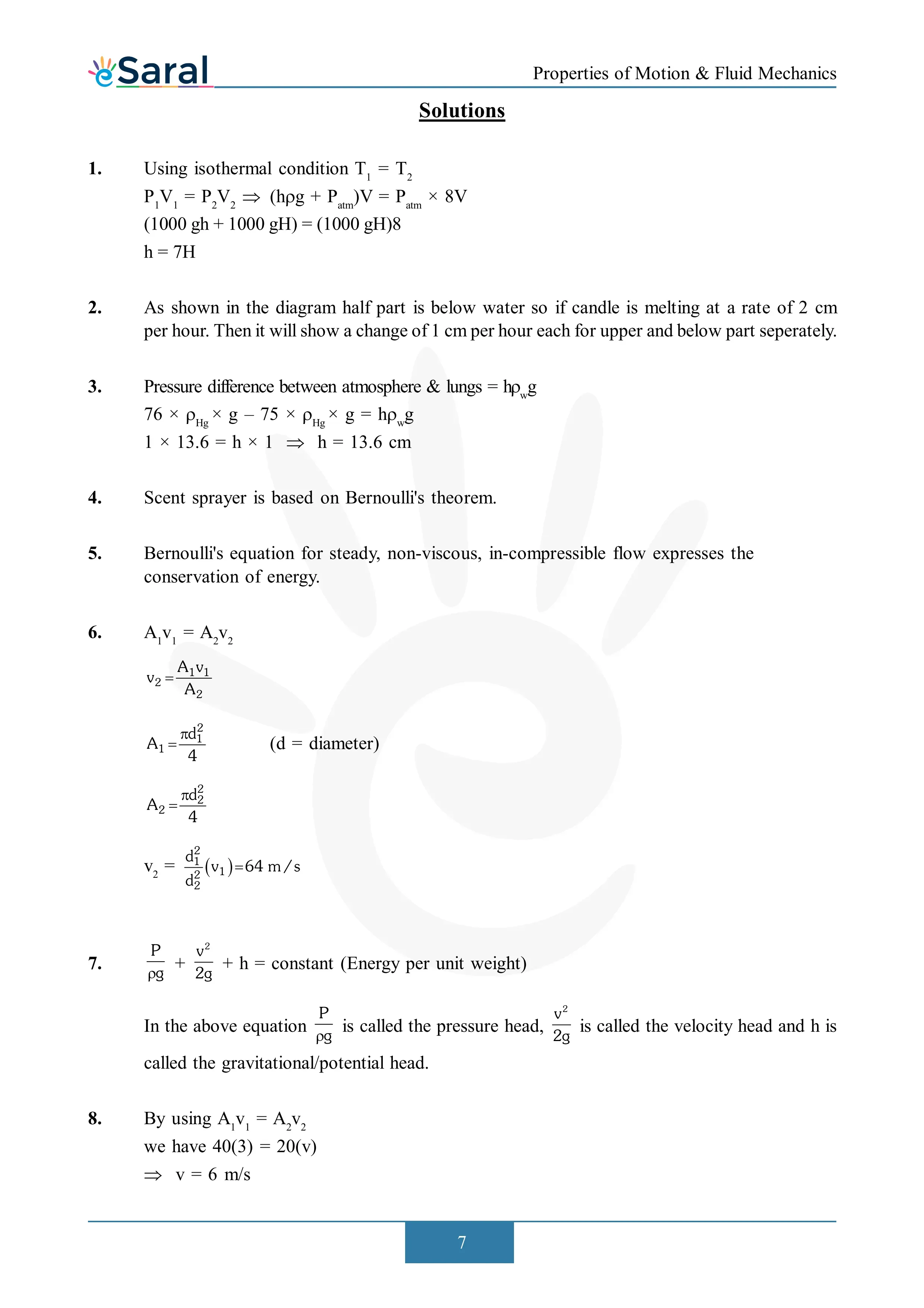 Fluid Mechanics -  NEET Previous Year Questions with Solutions