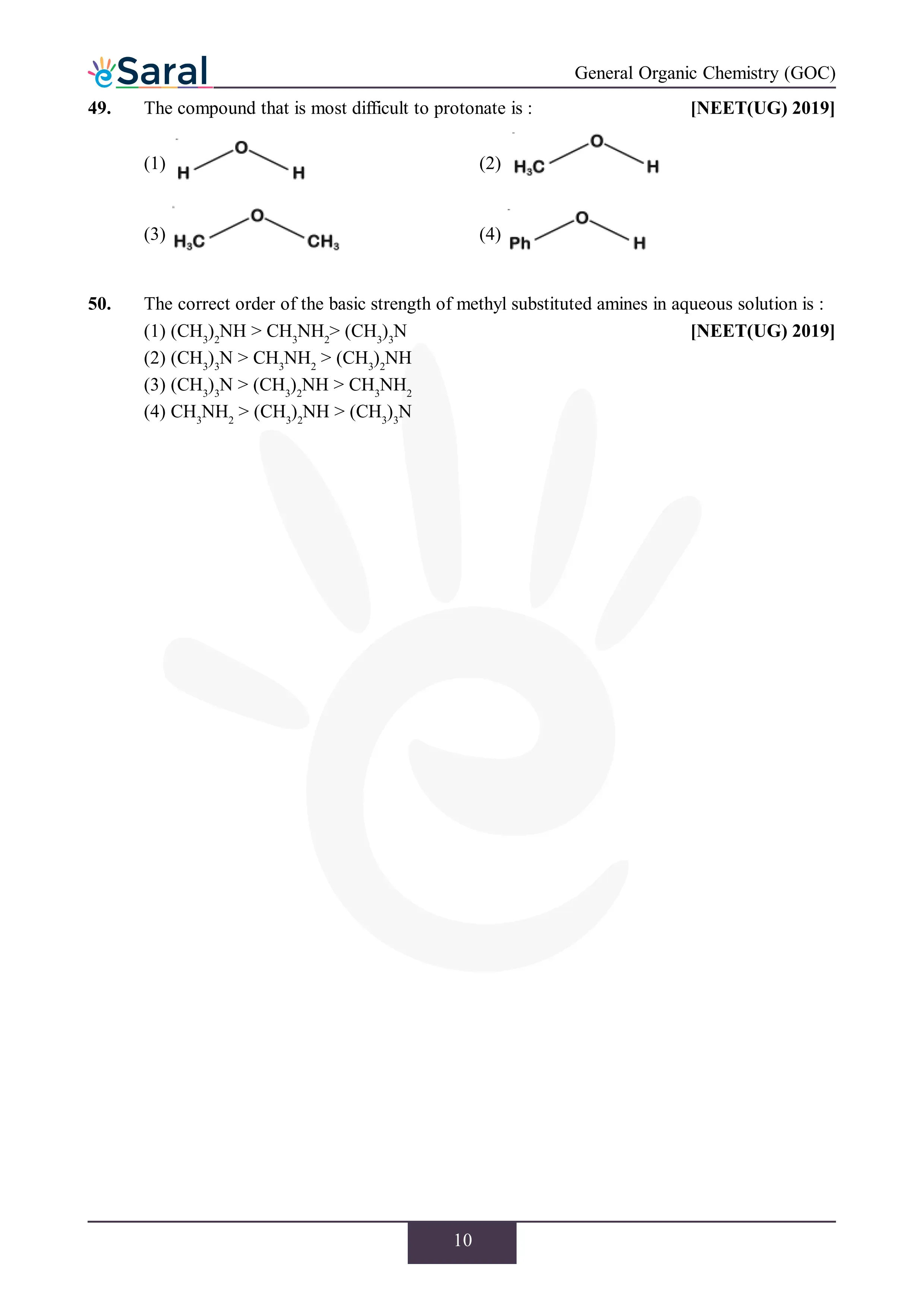 General Organic Chemistry - NEET Previous Year Questions with Complete Solutions