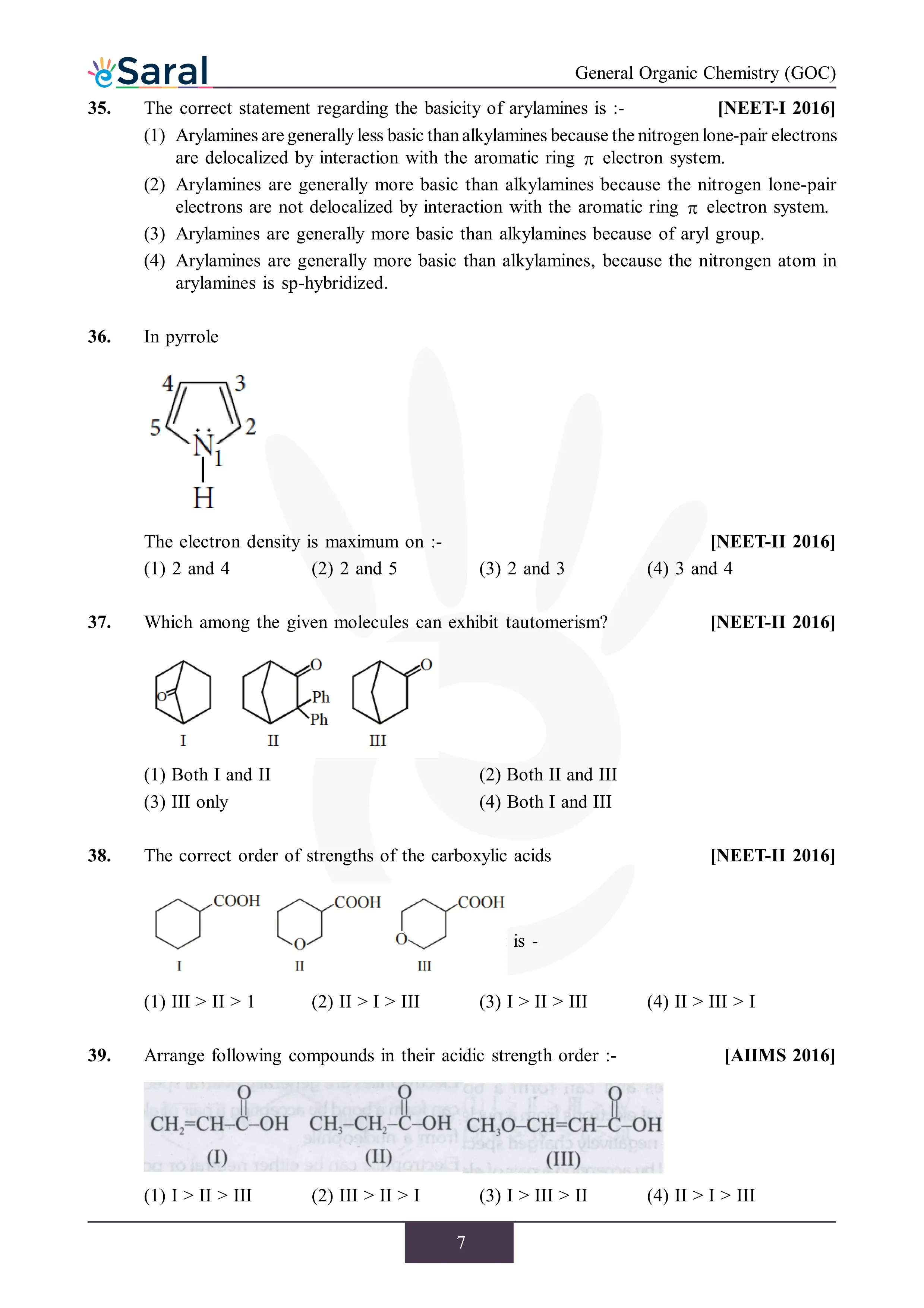 General Organic Chemistry - NEET Previous Year Questions with Complete Solutions