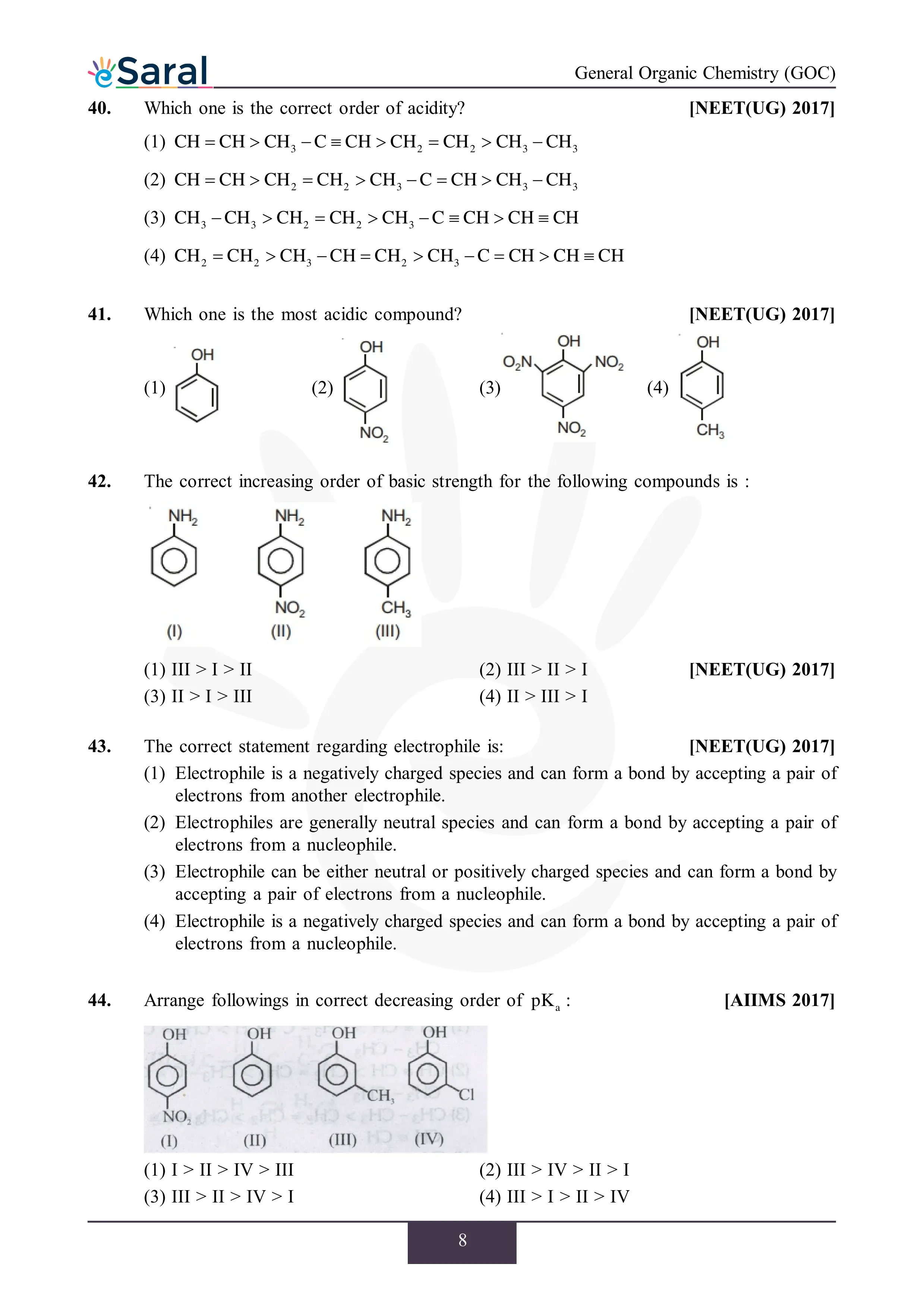 General Organic Chemistry - NEET Previous Year Questions with Complete Solutions