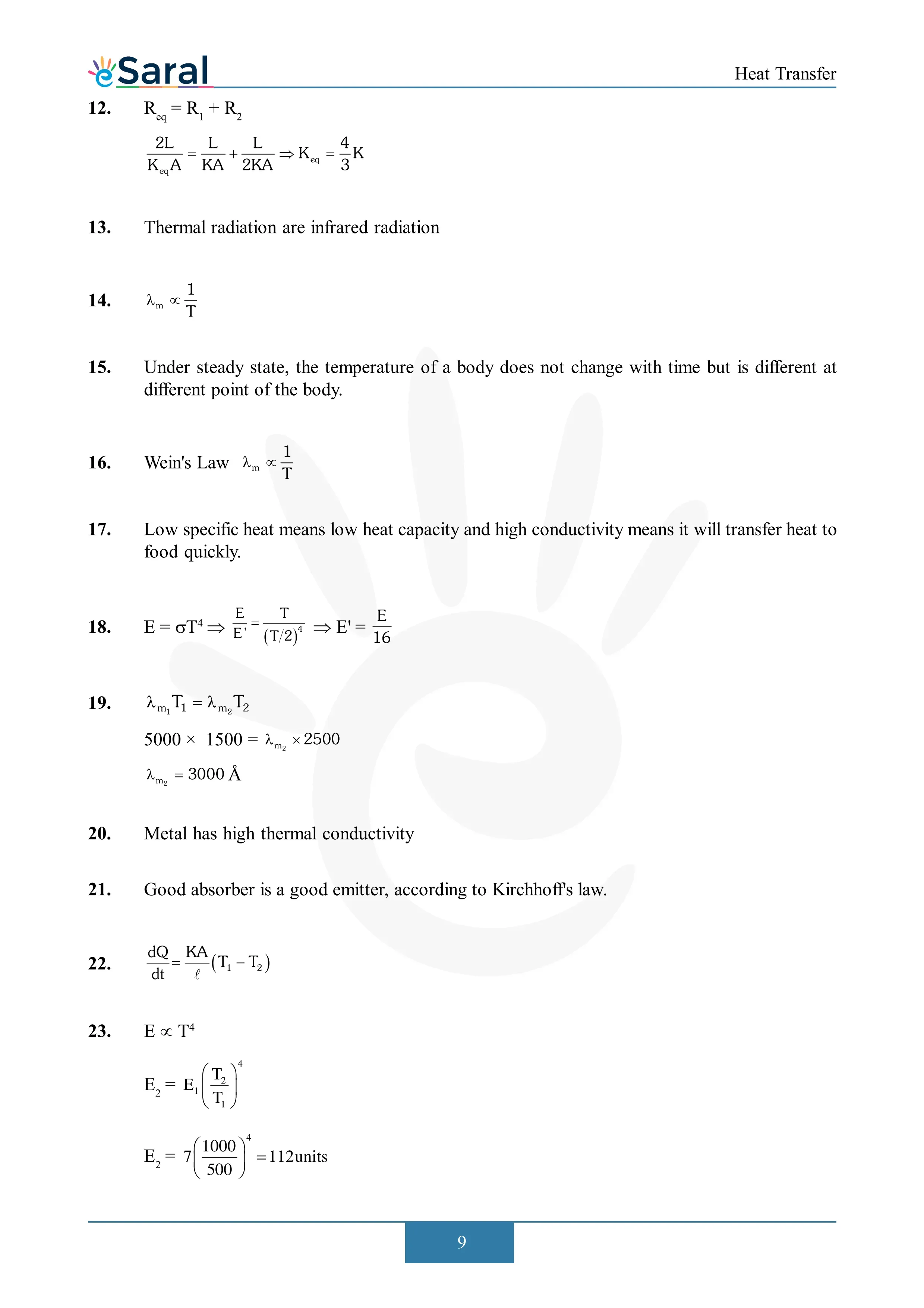 Heat Transfer - NEET Previous Year Questions