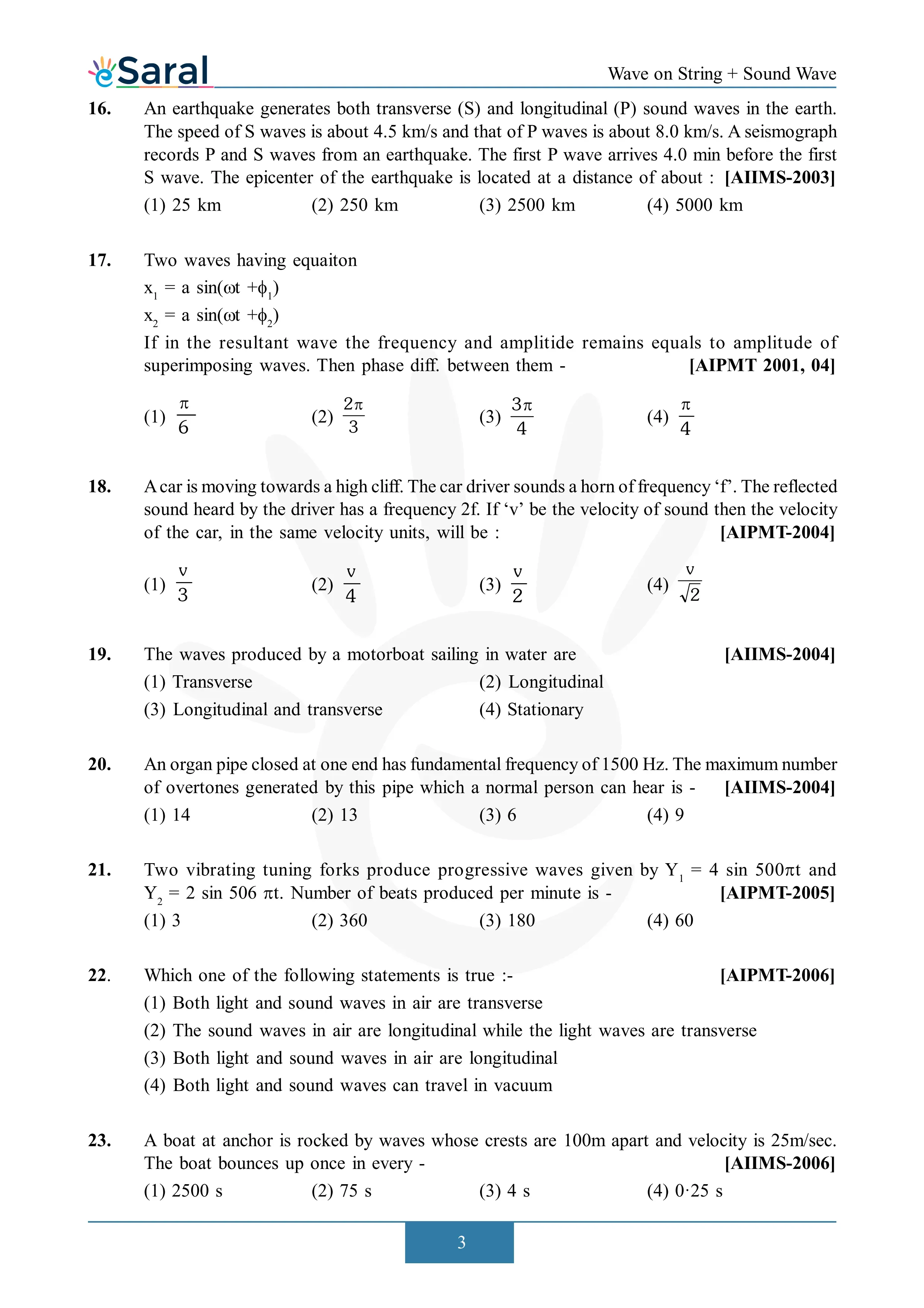 NEET PYQ with Solutions