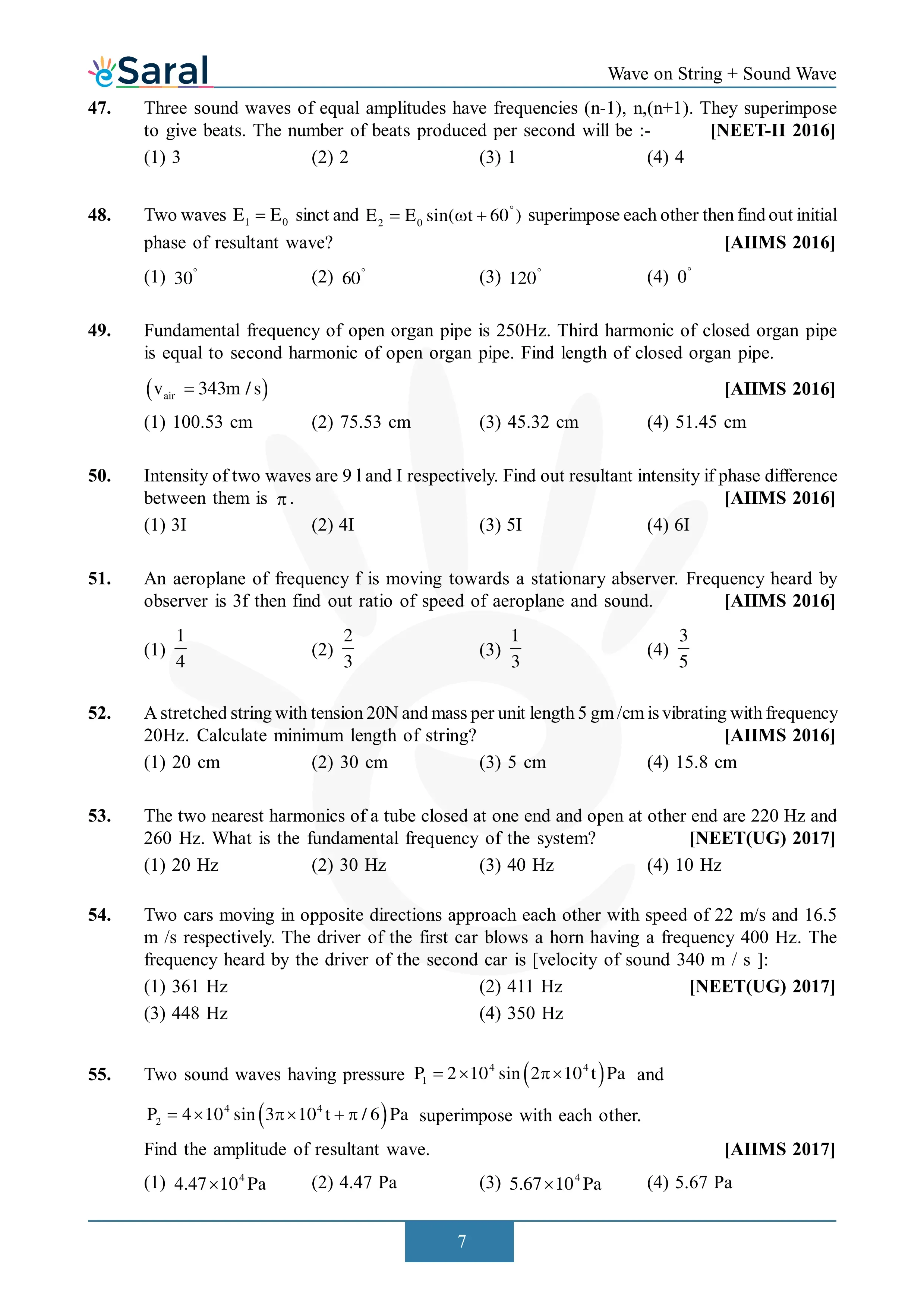 NEET PYQ with Solutions