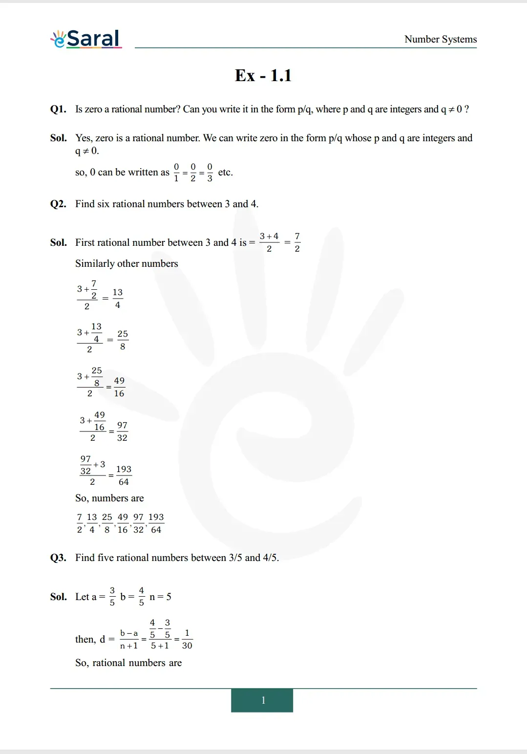 NCERT Solutions for Class 9 Maths chapter 1 Exercise 1.1 Image 1