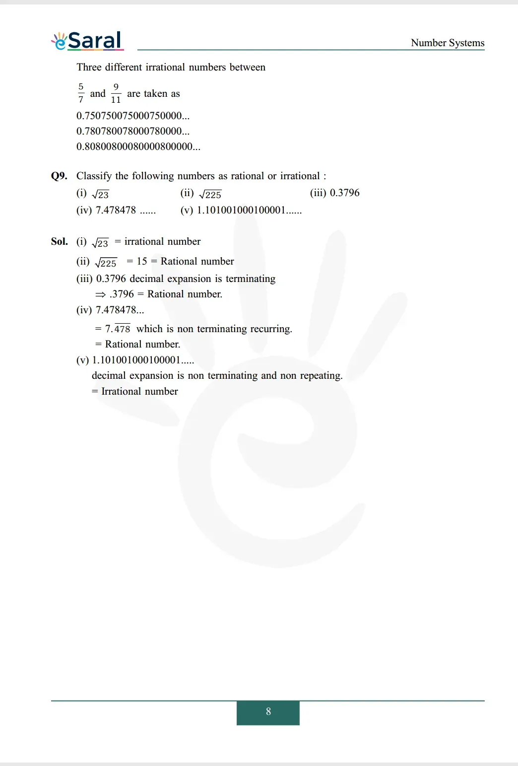 Class 9 maths chapter 1 exercise 1.3 solutions Image 5