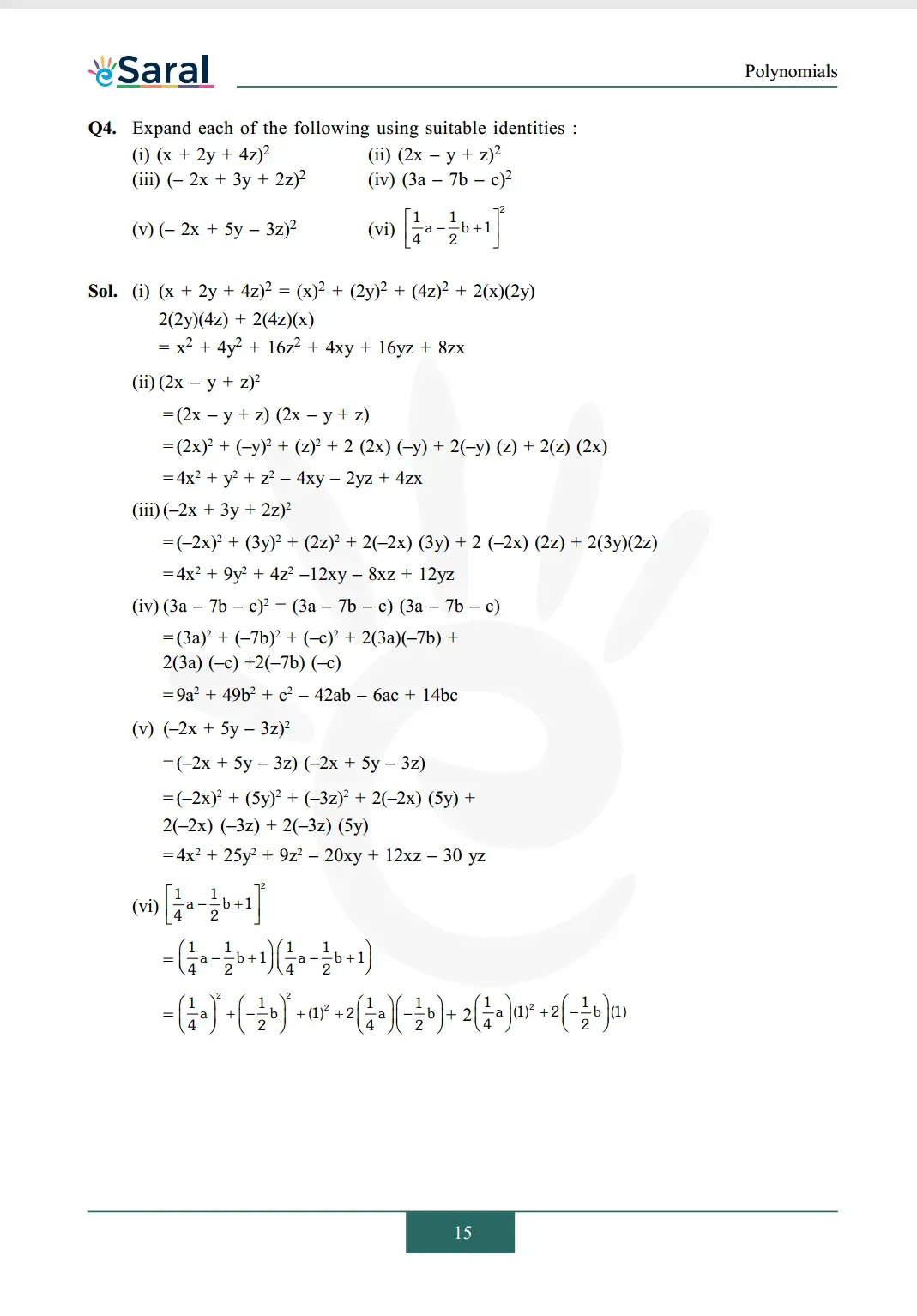 Class 9 maths chapter 2 exercise 2.5 solutions Image 3