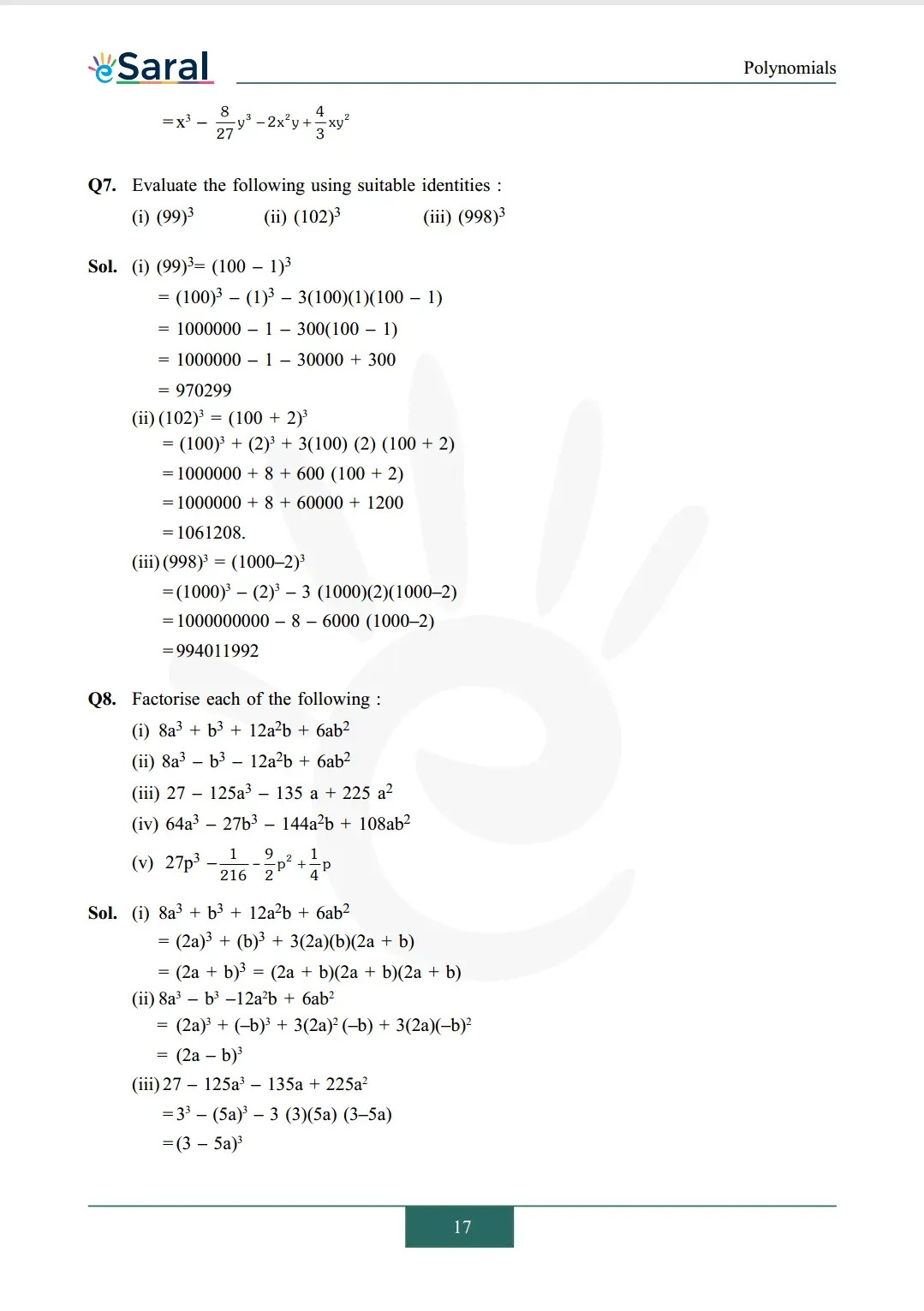 Class 9 maths chapter 2 exercise 2.5 solutions Image 5